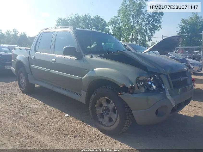 2003 Ford Explorer Sport Trac Xls/Xlt VIN: 1FMZU77E33UC71147 Lot: 42564210