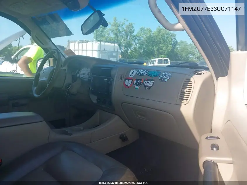 2003 Ford Explorer Sport Trac Xls/Xlt VIN: 1FMZU77E33UC71147 Lot: 42564210