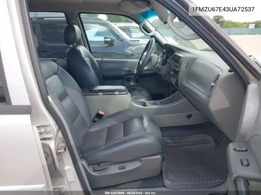 2003 Ford Explorer Sport Trac Xls/Xlt VIN: 1FMZU67E43UA72537 Lot: 42575959
