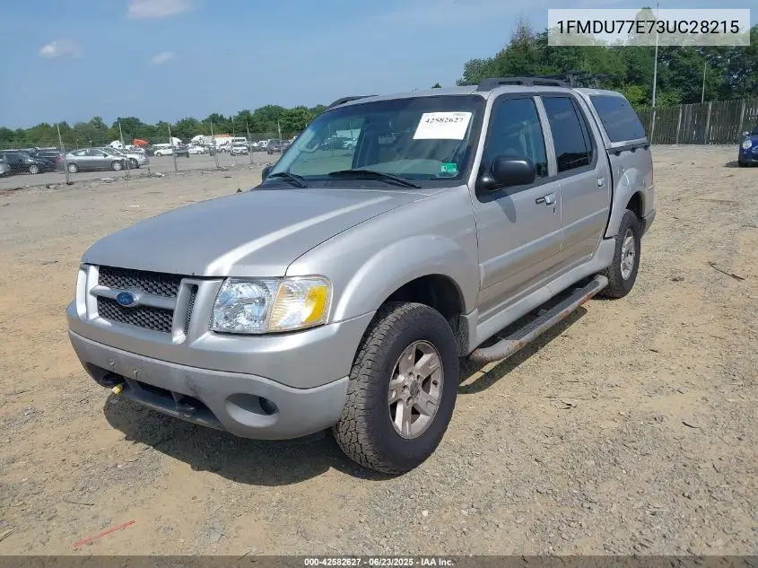 2003 Ford Explorer Sport Trac Xls/Xlt VIN: 1FMDU77E73UC28215 Lot: 42582627