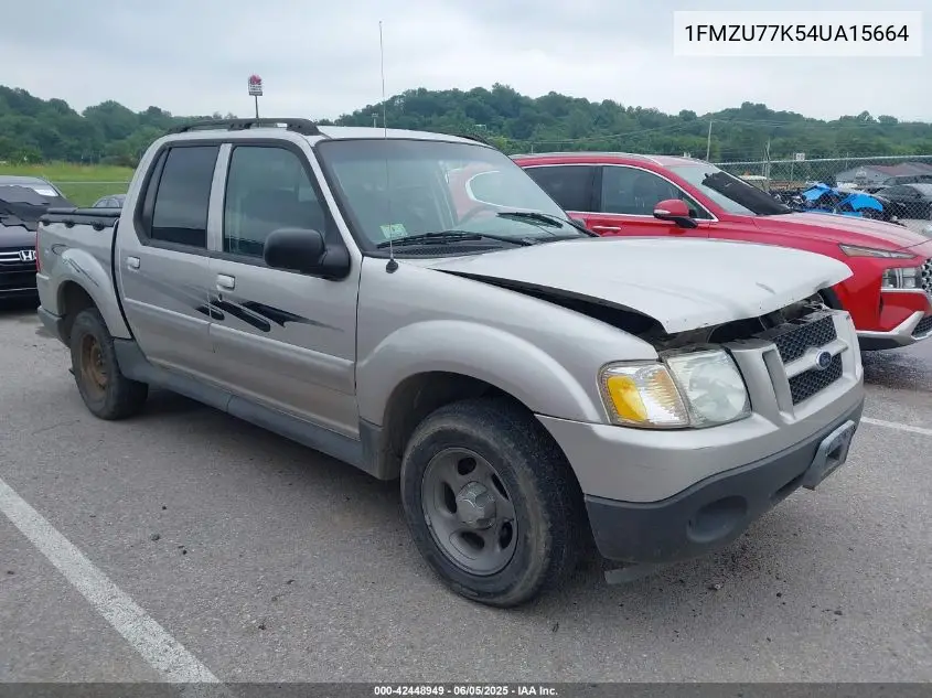 2004 Ford Explorer Sport Trac Adrenalin/Xls/Xlt VIN: 1FMZU77K54UA15664 Lot: 42448949
