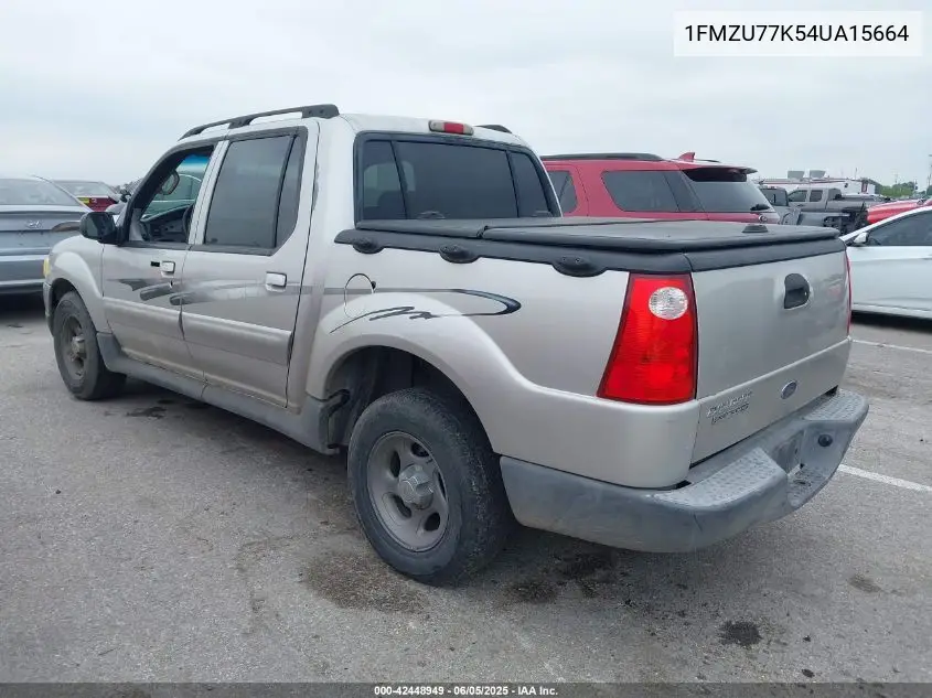 2004 Ford Explorer Sport Trac Adrenalin/Xls/Xlt VIN: 1FMZU77K54UA15664 Lot: 42448949