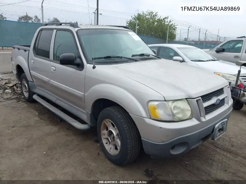 2004 Ford Explorer Sport Trac Adrenalin/Xls/Xlt VIN: 1FMZU67K54UA89869 Lot: 42451613
