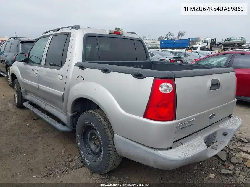 2004 Ford Explorer Sport Trac Adrenalin/Xls/Xlt VIN: 1FMZU67K54UA89869 Lot: 42451613