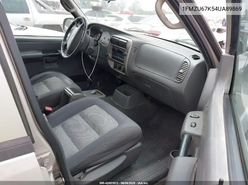 2004 Ford Explorer Sport Trac Adrenalin/Xls/Xlt VIN: 1FMZU67K54UA89869 Lot: 42451613