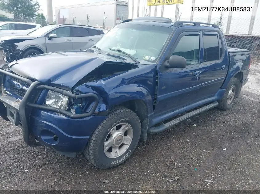 2004 Ford Explorer Sport Trac Adrenalin/Xls/Xlt VIN: 1FMZU77K34UB85831 Lot: 42528093