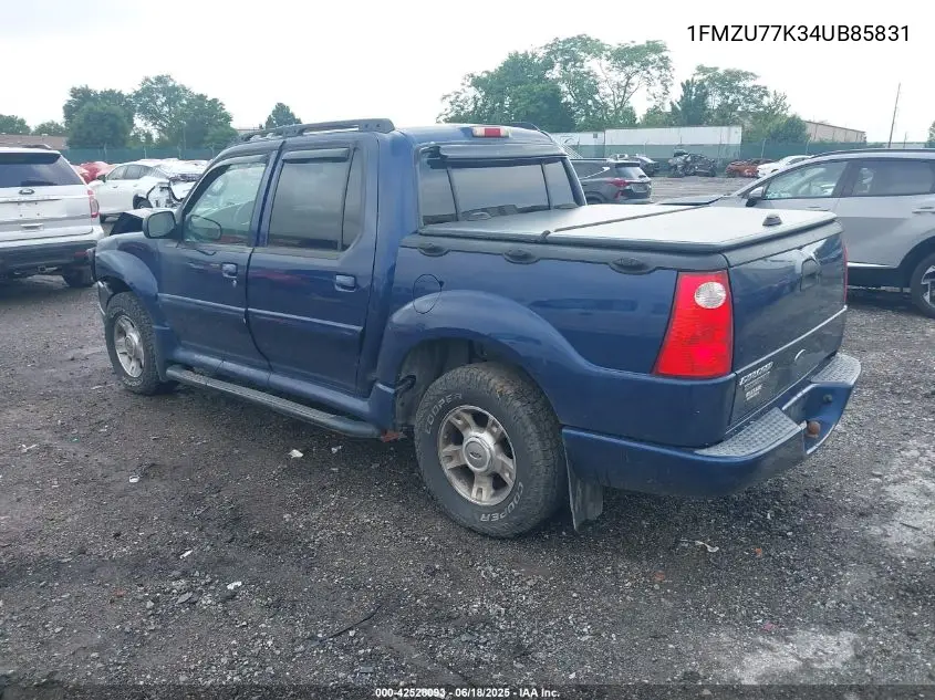 2004 Ford Explorer Sport Trac Adrenalin/Xls/Xlt VIN: 1FMZU77K34UB85831 Lot: 42528093
