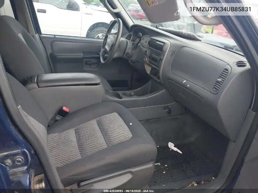 2004 Ford Explorer Sport Trac Adrenalin/Xls/Xlt VIN: 1FMZU77K34UB85831 Lot: 42528093