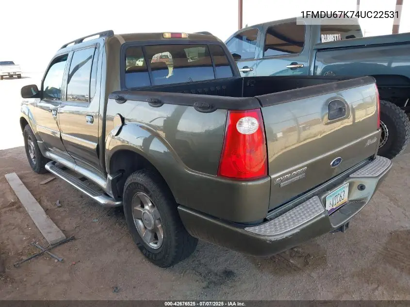 1fmdu67k74uc22531 1FMDU67K74UC22531 2004 Ford Explorer Sport Trac Adrenalin/Xls/Xlt