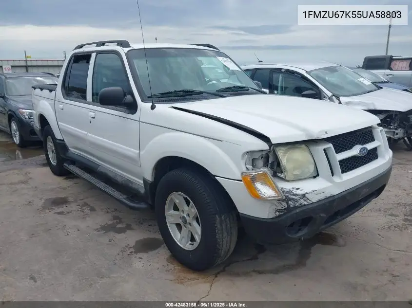 2005 Ford Explorer Sport Trac Adrenalin/Xls/Xlt VIN: 1FMZU67K55UA58803 Lot: 42483158