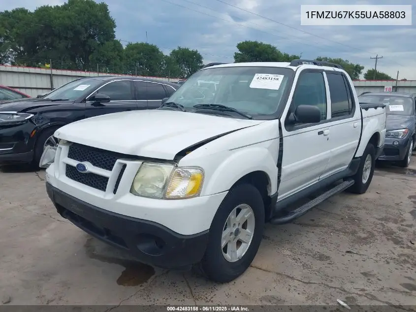 2005 Ford Explorer Sport Trac Adrenalin/Xls/Xlt VIN: 1FMZU67K55UA58803 Lot: 42483158