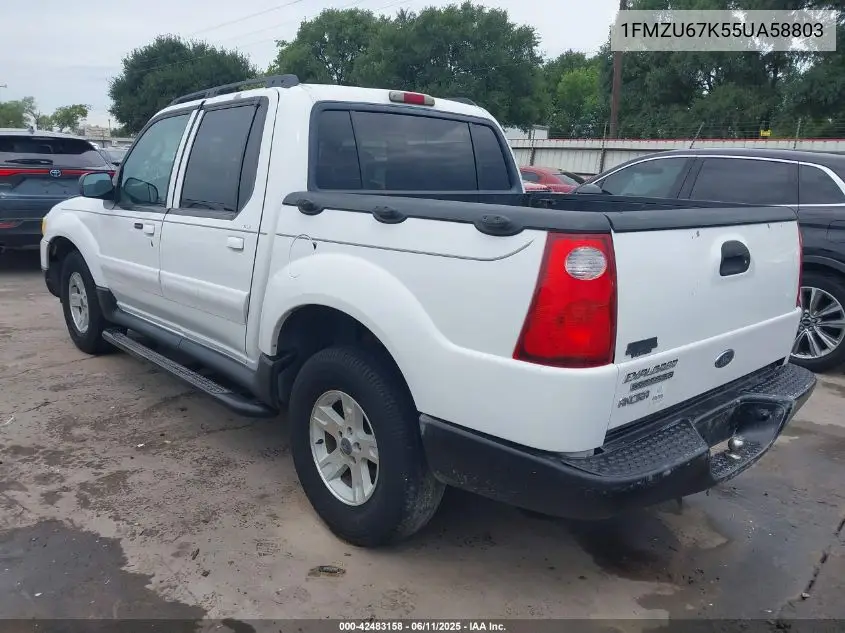 2005 Ford Explorer Sport Trac Adrenalin/Xls/Xlt VIN: 1FMZU67K55UA58803 Lot: 42483158