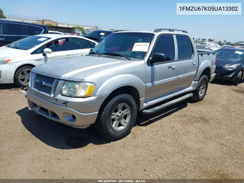2005 Ford Explorer Sport Trac Adrenalin/Xls/Xlt VIN: 1FMZU67K05UA13302 Lot: 42507293