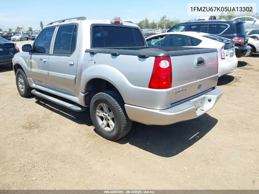 2005 Ford Explorer Sport Trac Adrenalin/Xls/Xlt VIN: 1FMZU67K05UA13302 Lot: 42507293
