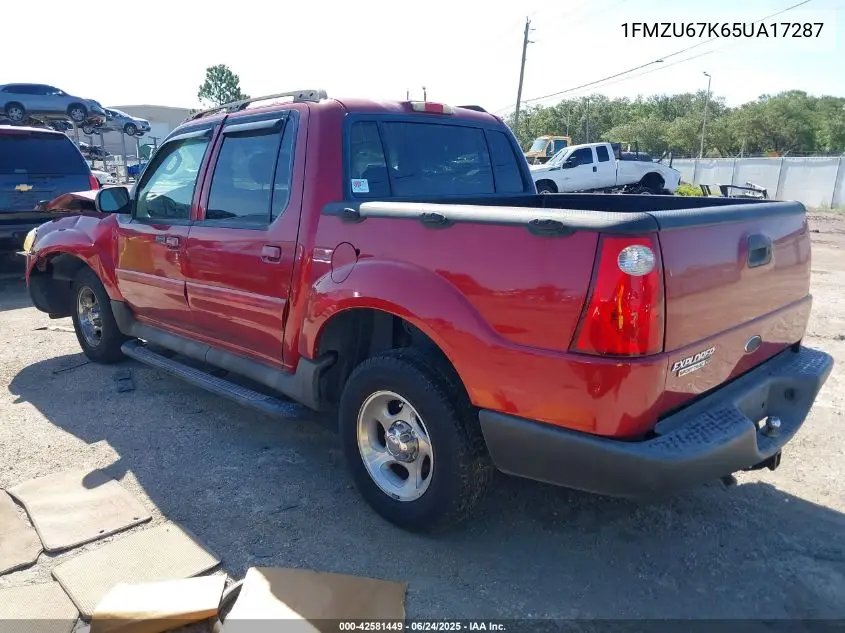 2005 Ford Explorer Sport Trac Adrenalin/Xls/Xlt VIN: 1FMZU67K65UA17287 Lot: 42581449