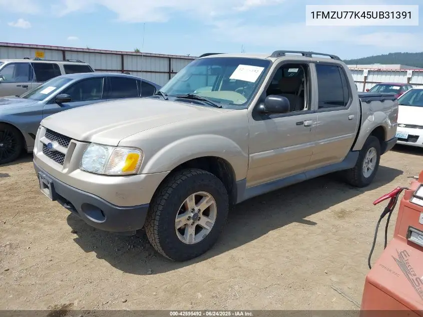 2005 Ford Explorer Sport Trac Adrenalin/Xls/Xlt VIN: 1FMZU77K45UB31391 Lot: 42595492