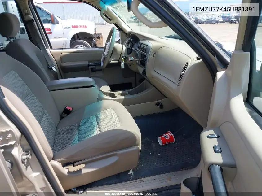 2005 Ford Explorer Sport Trac Adrenalin/Xls/Xlt VIN: 1FMZU77K45UB31391 Lot: 42595492