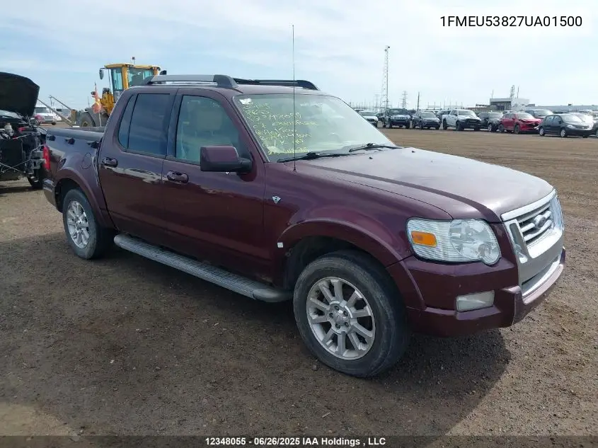 2007 Ford Explorer Sport Trac Limited VIN: 1FMEU53827UA01500 Lot: 12348055