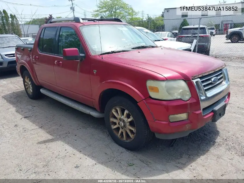 2007 Ford Explorer Sport Trac Limited VIN: 1FMEU53847UA15852 Lot: 42256738