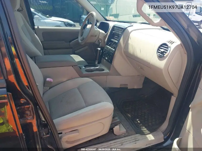 2007 Ford Explorer Sport Trac Xlt VIN: 1FMEU51K97UA12704 Lot: 42305357