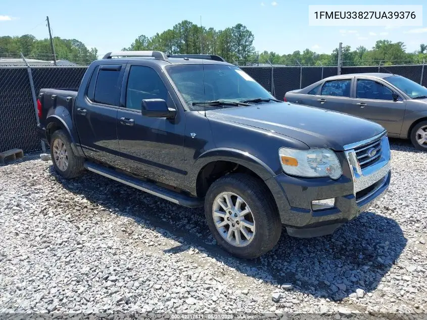 2007 Ford Explorer Sport Trac Limited VIN: 1FMEU33827UA39376 Lot: 42317511