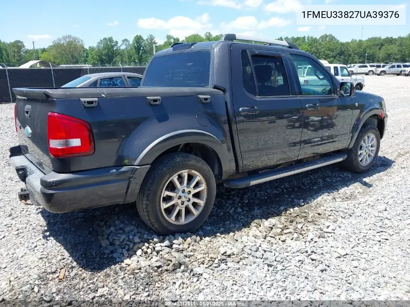 2007 Ford Explorer Sport Trac Limited VIN: 1FMEU33827UA39376 Lot: 42317511