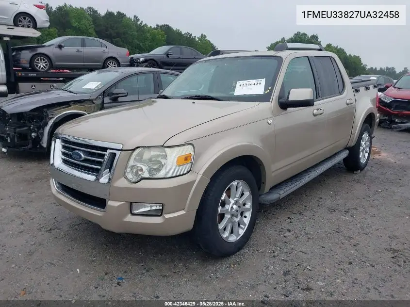 2007 Ford Explorer Sport Trac Limited VIN: 1FMEU33827UA32458 Lot: 42346429