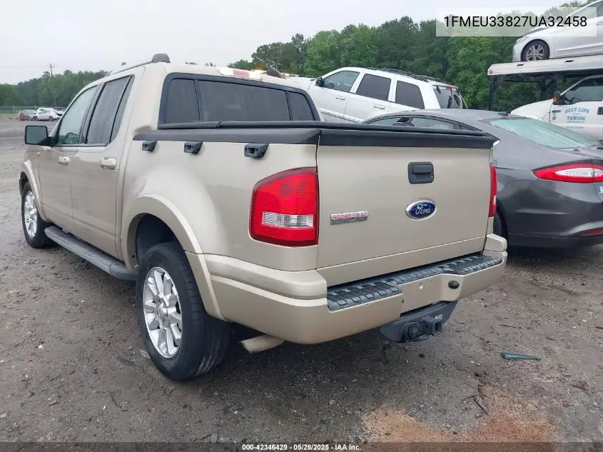 2007 Ford Explorer Sport Trac Limited VIN: 1FMEU33827UA32458 Lot: 42346429