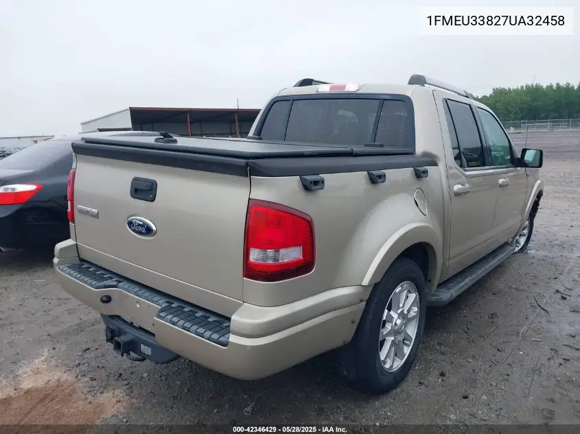 2007 Ford Explorer Sport Trac Limited VIN: 1FMEU33827UA32458 Lot: 42346429