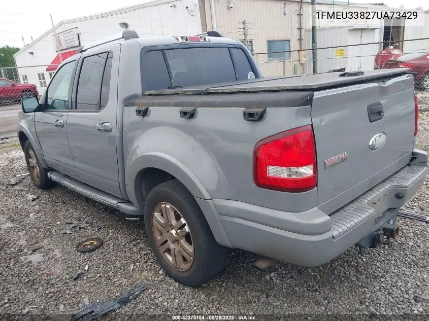 2007 Ford Explorer Sport Trac Limited VIN: 1FMEU33827UA73429 Lot: 42375184