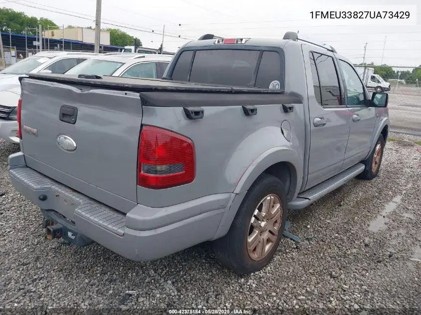 2007 Ford Explorer Sport Trac Limited VIN: 1FMEU33827UA73429 Lot: 42375184
