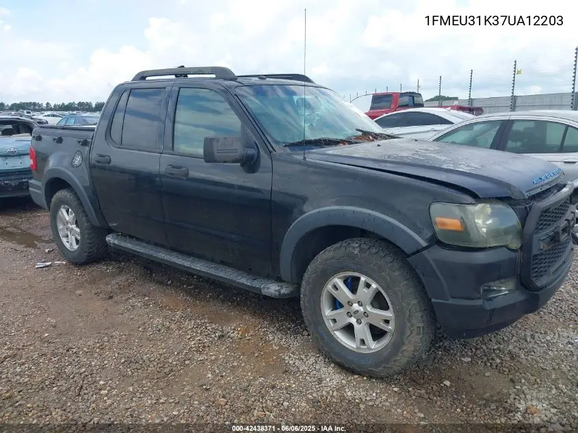 2007 Ford Explorer Sport Trac Xlt VIN: 1FMEU31K37UA12203 Lot: 42438371