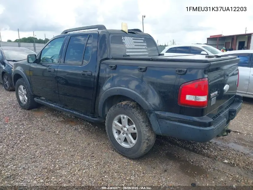 2007 Ford Explorer Sport Trac Xlt VIN: 1FMEU31K37UA12203 Lot: 42438371