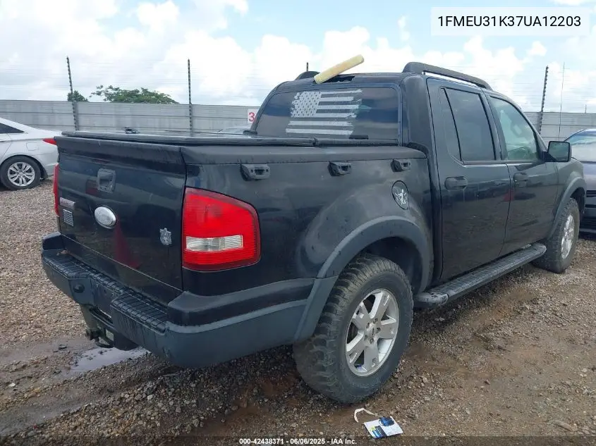 2007 Ford Explorer Sport Trac Xlt VIN: 1FMEU31K37UA12203 Lot: 42438371