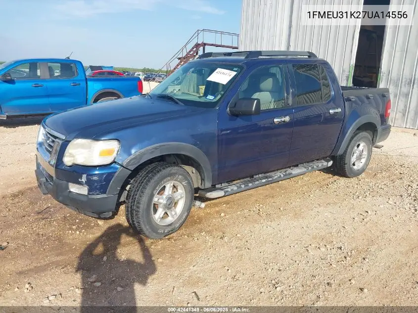 2007 Ford Explorer Sport Trac Xlt VIN: 1FMEU31K27UA14556 Lot: 42441349