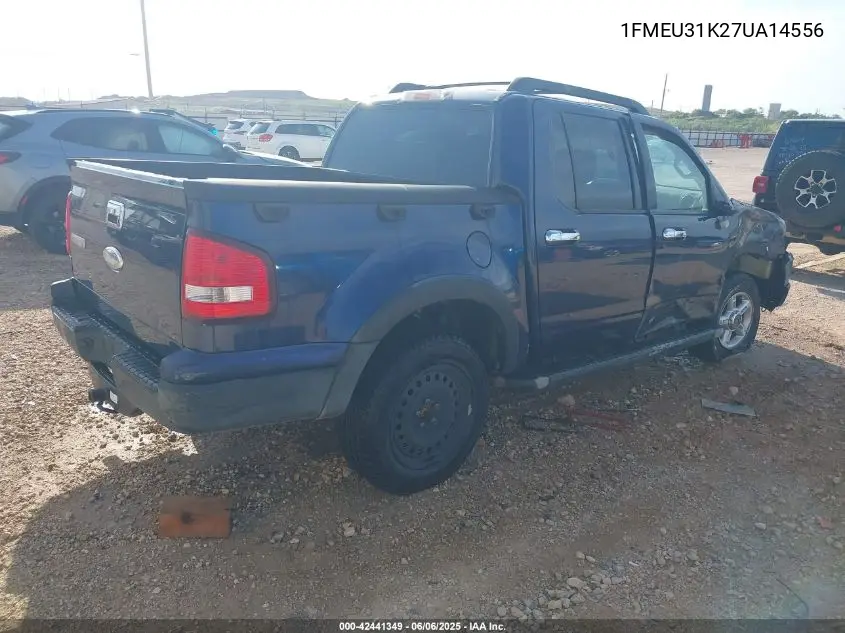 2007 Ford Explorer Sport Trac Xlt VIN: 1FMEU31K27UA14556 Lot: 42441349