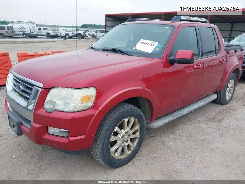 2007 Ford Explorer Sport Trac Limited VIN: 1FMEU53K87UA25764 Lot: 42441585