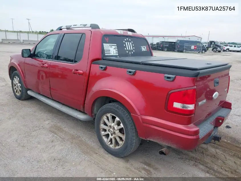 2007 Ford Explorer Sport Trac Limited VIN: 1FMEU53K87UA25764 Lot: 42441585