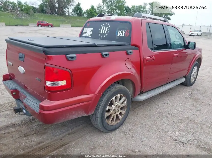 2007 Ford Explorer Sport Trac Limited VIN: 1FMEU53K87UA25764 Lot: 42441585