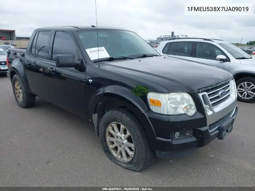2007 Ford Explorer Sport Trac Limited VIN: 1FMEU538X7UA09019 Lot: 42457831