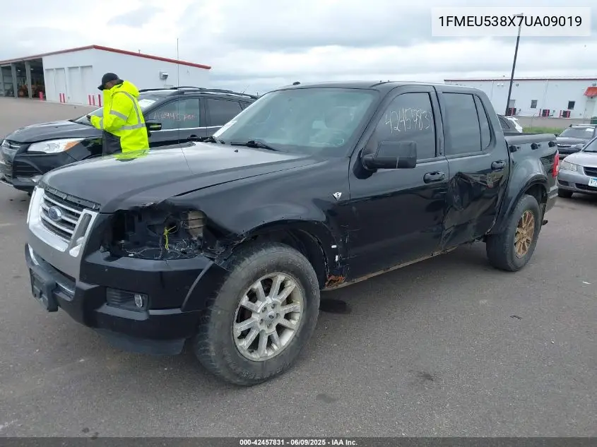 2007 Ford Explorer Sport Trac Limited VIN: 1FMEU538X7UA09019 Lot: 42457831
