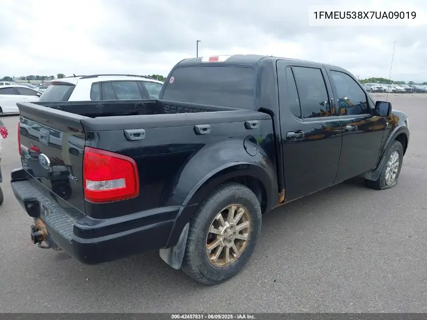 2007 Ford Explorer Sport Trac Limited VIN: 1FMEU538X7UA09019 Lot: 42457831