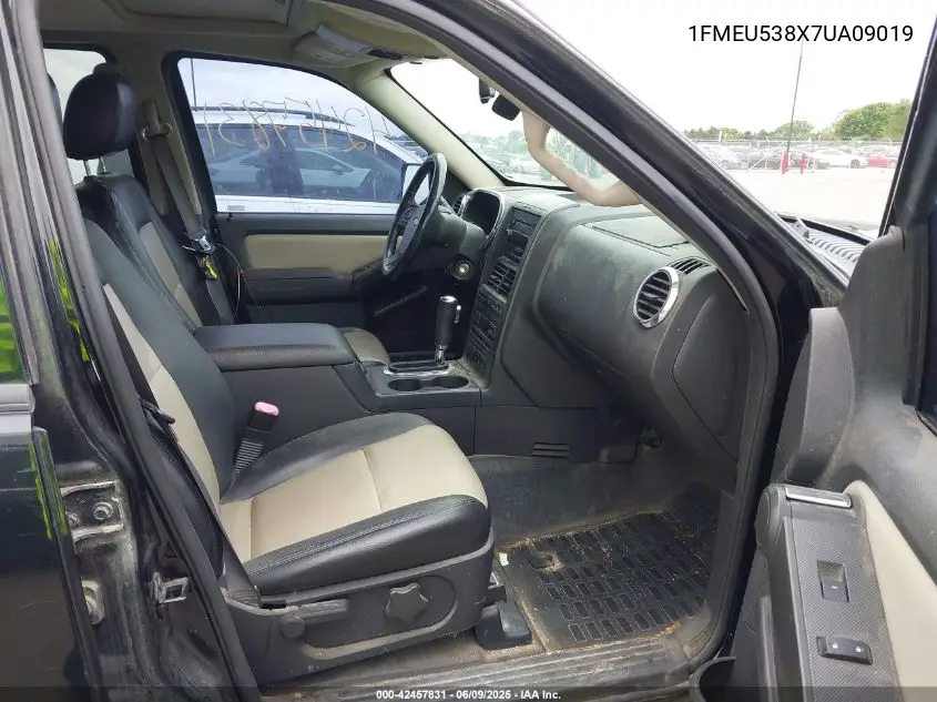 2007 Ford Explorer Sport Trac Limited VIN: 1FMEU538X7UA09019 Lot: 42457831