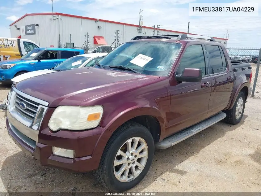 2007 Ford Explorer Sport Trac Limited VIN: 1FMEU33817UA04229 Lot: 42469547