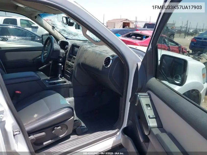2007 Ford Explorer Sport Trac Limited VIN: 1FMEU33K57UA17903 Lot: 42492903