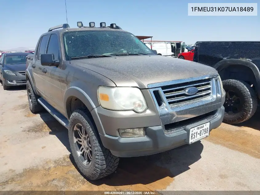 2007 Ford Explorer Sport Trac Xlt VIN: 1FMEU31K07UA18489 Lot: 42500261