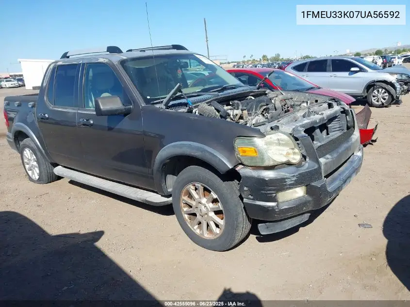 2007 Ford Explorer Sport Trac Limited VIN: 1FMEU33K07UA56592 Lot: 42555096