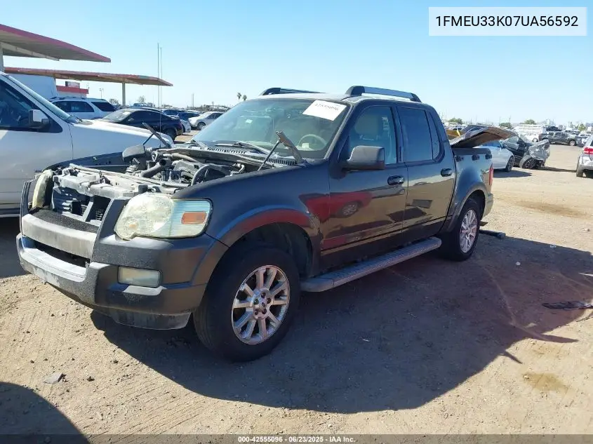 2007 Ford Explorer Sport Trac Limited VIN: 1FMEU33K07UA56592 Lot: 42555096