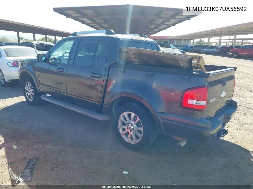 2007 Ford Explorer Sport Trac Limited VIN: 1FMEU33K07UA56592 Lot: 42555096