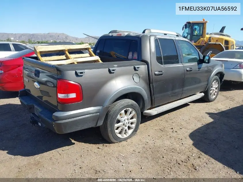 2007 Ford Explorer Sport Trac Limited VIN: 1FMEU33K07UA56592 Lot: 42555096